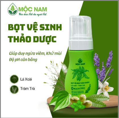 Bọt vệ sinh thảo dược Lá Xoài - Tràm Trà